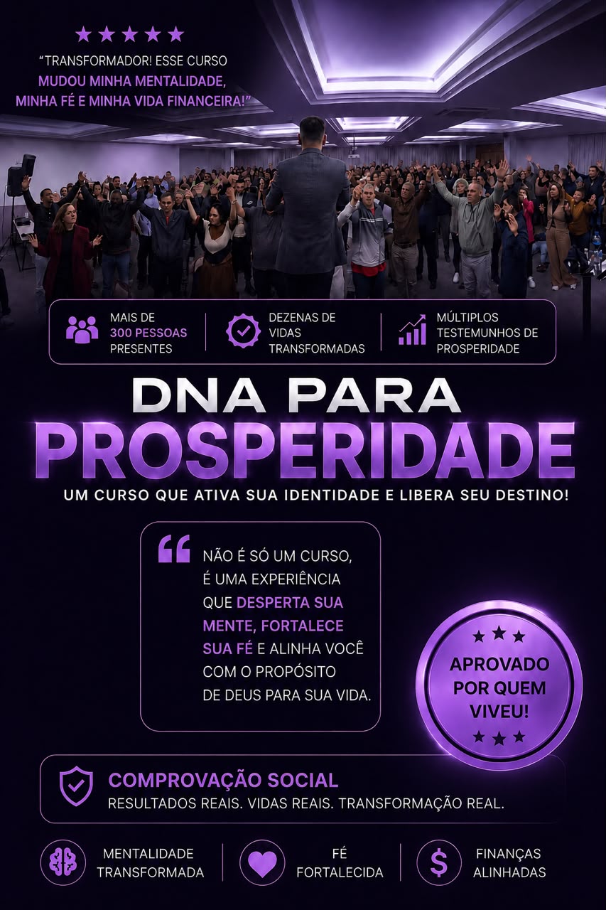 Homem de terno preto envolvido por uma hélice de DNA roxa